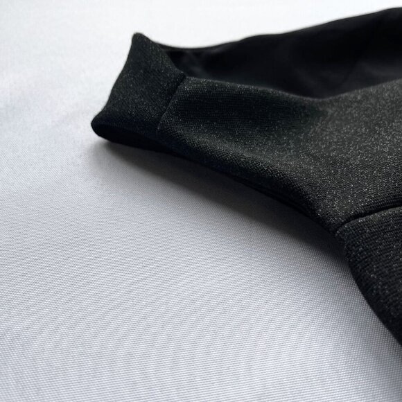 NWT CHIARA BONI REBECCA SUGAR LUREX BLACK METALLIC CUT OUT JUMPSUIT - Picture 12 of 14